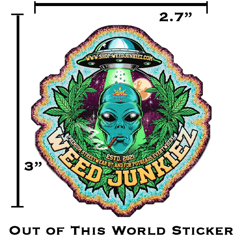 3" Out of This World Sticker